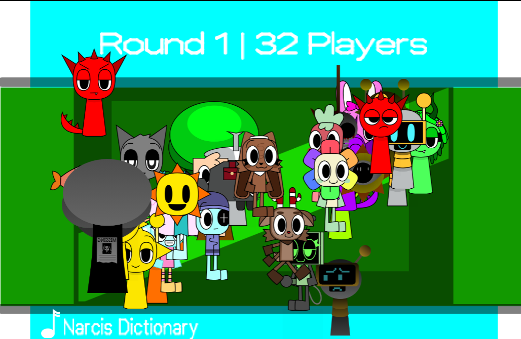 AY In Squish Sprunki 32 Players